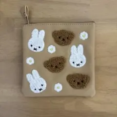 ミッフィー＆ボリス サガラ刺繍　ポーチ　小物入れのサムネイル
