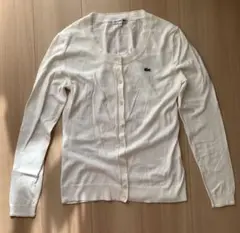 LACOSTE ラコステ白カーディガン 長袖