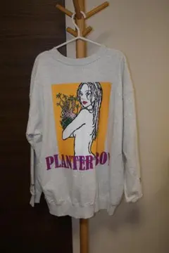 aobouzu × itabamoe NUDE Crew Sweat White