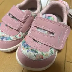 【新品未使用】イフミー CALIN 水彩花柄 ifme スニーカー　13.5cm