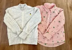 【120cm】INSECT COLLECTION パーカー&長袖シャツ