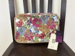LIBERTY アンジェリカ・ガーラピンク　花柄トラベルポーチ