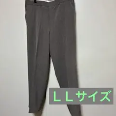メンズスラックス　春夏用　チャコールグレー　　LLサイズ