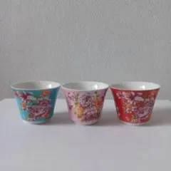 台湾茶器 客家花布 3色セット