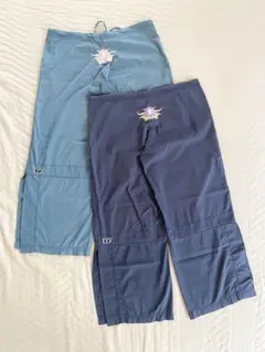 ビープレゼンツ 花刺繍 ヨガパンツ