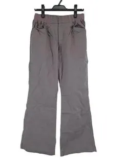 SS1824-2■ 新品 ストレートパンツ 無地 76-106サイズ パープル