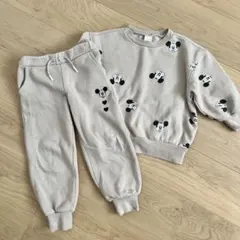しまむら ミッキー スウェット セットアップ 110cm
