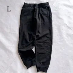 ユニクロ　ヒートテックボアスウェットパンツ　暖か　防寒　黒/ブラック　Lサイズ