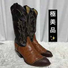 ⭐️極美品⭐️ TonyLama ウエスタンブーツ　ロングブーツ　リザード　刺繍