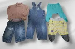 【人気ブランド入り】男の子 ベビー服 90cm 5点セット（ミキハウス・ラルフ)