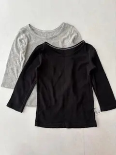 UNIQLO コットンフライスインナー長袖シャツ 90cm 2枚セット