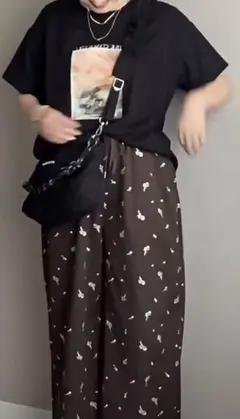 ツイル刺繍パンツ　omiさんコラボ