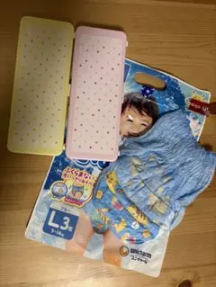 ほほえみらくらくキューブケース2個＋水遊びパンツL１枚