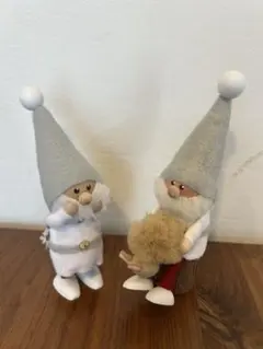 ノルディカニッセ　2体セット　＋　丸太
