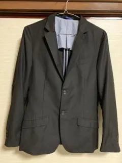 春夏用ジャケット　細身　黒のサムネイル
