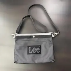 Lee メッシュショルダーバック　ブラック×ホワイト
