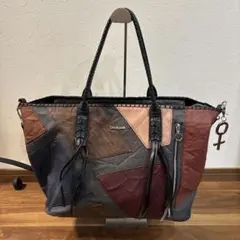 Desigual デシグアル レザー ショルダー 2WAY トート バッグのサムネイル