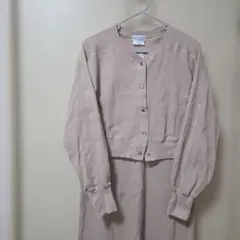 チャオパニックティピー　リブロングワンピース　リブカーディガン