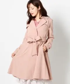 misch masch シングルトレンチコート ピンク 美品 Mサイズ