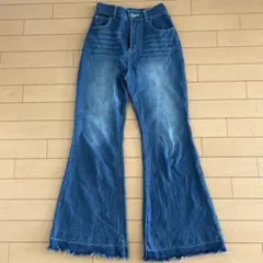 continuer de NICECLAUPフレアデニムパンツ ダメージ加工