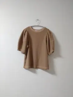 east life ランタンスリーブ ワッフル Tシャツ プルオーバー M