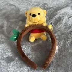 くまのプーさん ぬいぐるみ付きカチューシャ