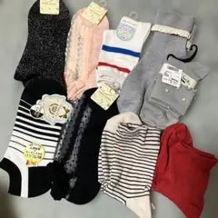 新品あり　ソックス 9足セット 多様なデザイン