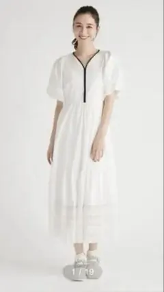 CELFORD バルーンスリーブティアードワンピース　38