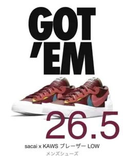完売&未使用品！ KAWS×sacai×Nikeカウズ×サカイ×ナイキブレーザー