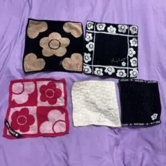 マリークワント　ハンカチ　婦人　デイジー　カメリア　タオル　マリクワ