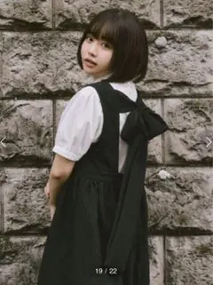 merry jenny メリージェニー　backリボンワンピース　ブラック