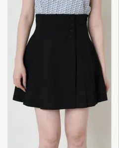 snidel サイドプリーツスカショーパン BLK