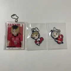 ハイキュー 孤爪研磨 夜久衛輔 灰羽リエーフ アクキー ラバーマスコット