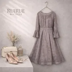 美品 ルイルエブティック ワンピース ドレス レース 結婚式 オケージョン