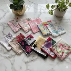 ブランドハンカチ まとめ売り 11枚セット　YSL / FURLA 他