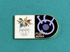 【レア 非売品】 長野オリンピック フジテレビ メディア ピンバッジ