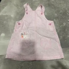 carter's ジャンバースカート 9m ピンク ストライプのサムネイル