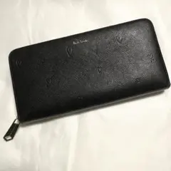 ポールスミス スミシーハート ラウンドファスナー 長財布 ブラック　黒