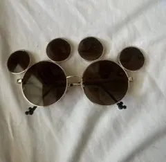 ディズニー ミッキー型ブラウンサングラス