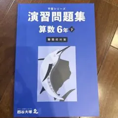 予習シリーズ　演習問題集　算数6年下　難関校対策