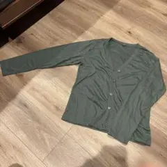オリーブグリーン Mサイズ カーディガン