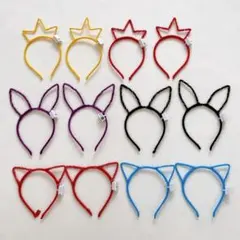 ✨即購入OK✨ 光るカチューシャ カチューシャ パーティー用品 12個セット