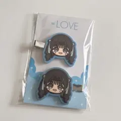= LOVE まえがみクリップ （ぬいぐるみイラスト）音嶋莉沙のサムネイル
