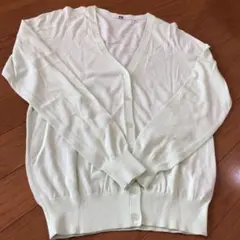 美品☆ユニクロ,カーディガン☆薄みどり