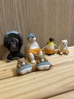 どうぶつサウナ　フィギュア ガチャ セット
