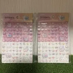 【入手困難】セリア キラキラアニマル タイルシール 2点セット【匿名配送】