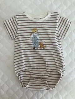 mopicoコラボ　半袖　ロンパース　ボディスーツ　ボーダー