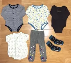 [80cm] Carter's 4 Rompers Leggings Socks Boys Bulk Sold