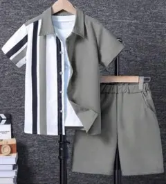 SHEIN 男の子 セットアップ サマーカジュアル 着画あり