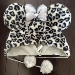 ディズニー 旧 ヒョウ柄ファンキャップ グレー